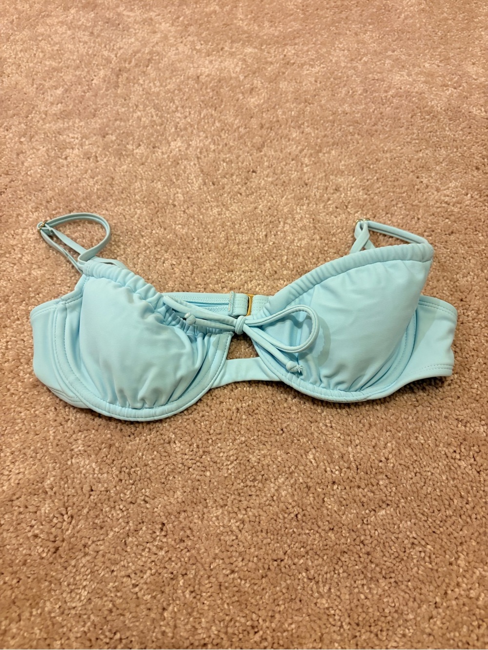 Xhilaration Light Aqua Blue Bikini Top